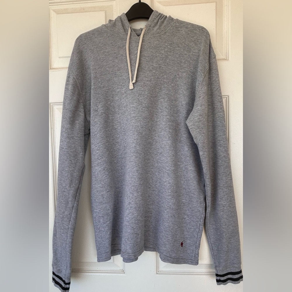 Polo Ralph Lauren Men’s Thermal Hoodie Gray Size Large